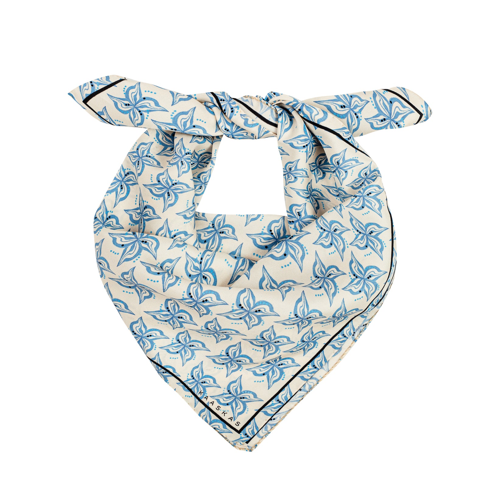 Milky White silk scarf M – KAASKAS