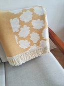 Sonia Yellow Blanket/bed throw
