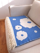 Margarete Blue blanket/bed throw