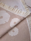 Margarete Beige blanket/bed throw