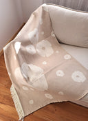 Margarete Beige blanket/bed throw
