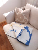 Margarete Blue blanket/bed throw