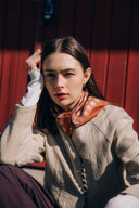 Apaszka jedwabna Chestnust Brown