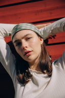 Apaszka jedwabna Sage Green