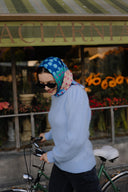 Garnet Red silk square scarf L