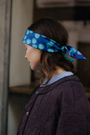 Classic Blue silk scarf M