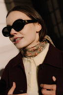 Moss Green silk scarf M