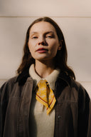 Warm Yellow silk twilly