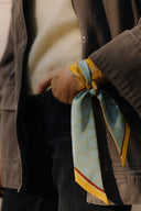 Warm Yellow silk twilly