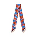 Tangerine Orange silk twilly