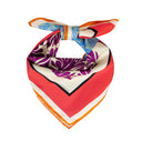 Hot Coral silk scarf M