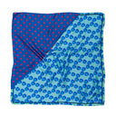 Nikko Blue silk scarf M