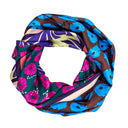 Azure silk scarf L