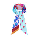 Peony Pink silk twilly