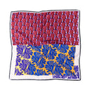 Ruby Red silk scarf L