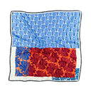 Blue Bell silk scarf L