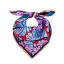 Wisteria silk scarf M