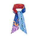 Blue Bell silk twilly