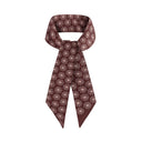 Chestnut Brown silk twilly