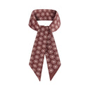 Chestnut Brown silk twilly
