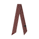 Chestnut Brown silk twilly