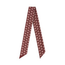 Chestnut Brown silk twilly