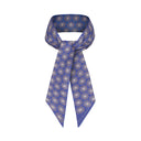 Peri Blue silk twilly