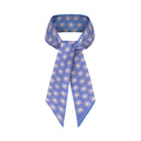 Peri Blue silk twilly