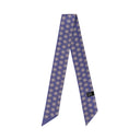 Peri Blue silk twilly