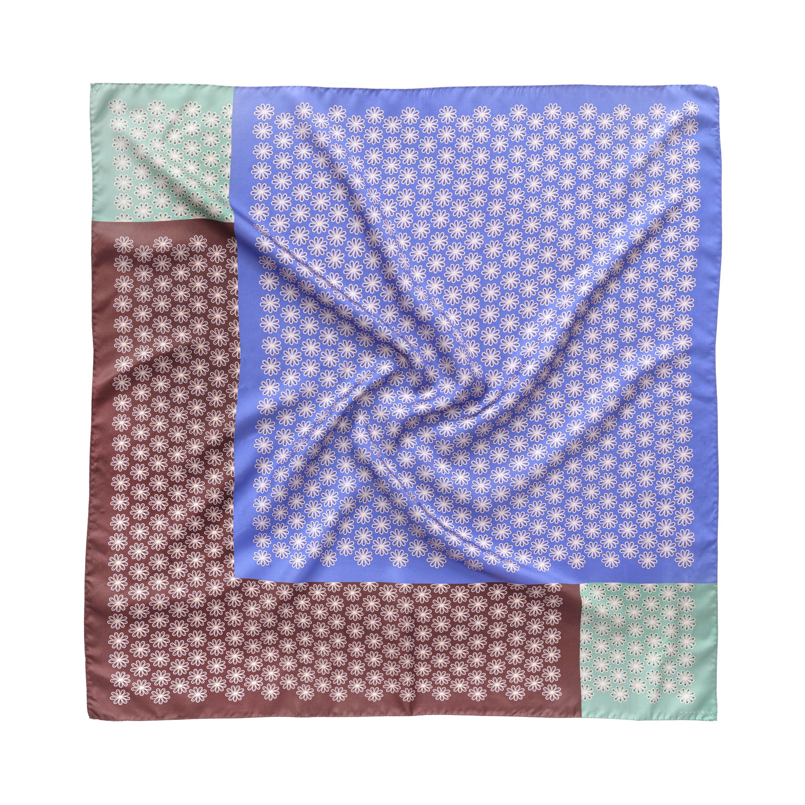 Peri Blue silk scarf L – KAASKAS