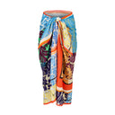 Hot Coral cotton pareo