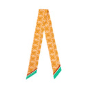 Ginger Orange silk twilly