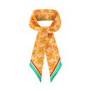 Ginger Orange silk twilly