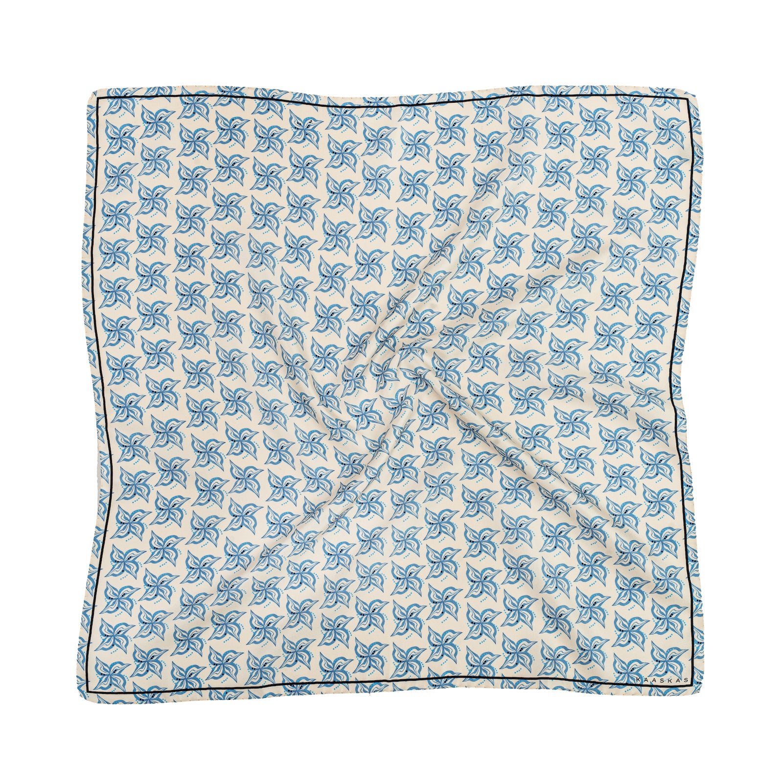 Milky White silk scarf M – KAASKAS