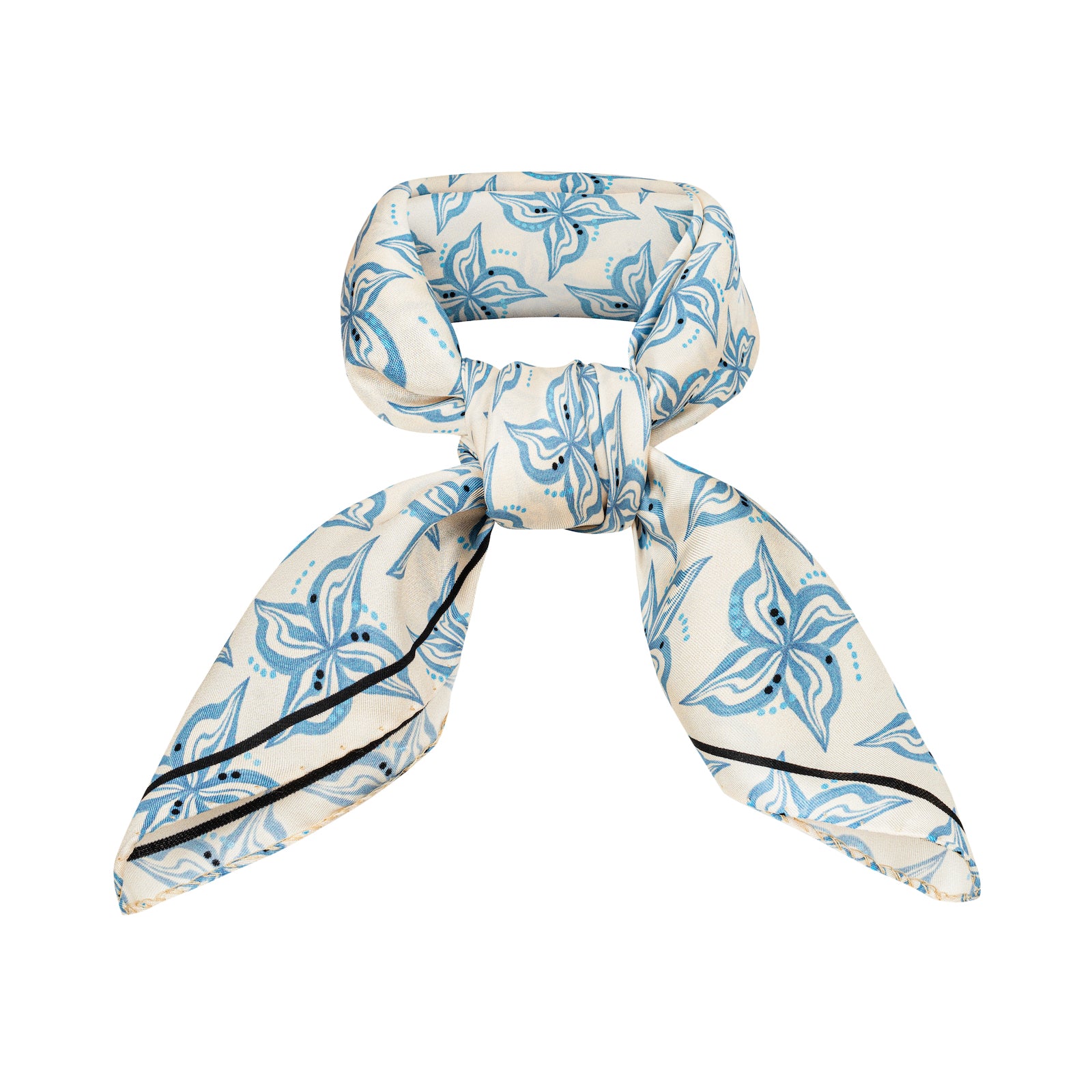 Milky White silk scarf M – KAASKAS