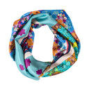 Tangerine Orange silk scarf L