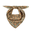 Moss Green silk scarf M
