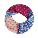 Garnet Red silk square scarf L