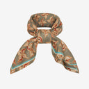 Moss Green silk scarf M