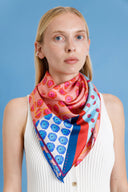 Peony Pink silk scarf L