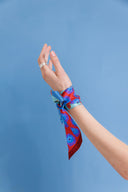 Poppy Red silk twilly