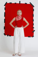 Peony Pink silk scarf M