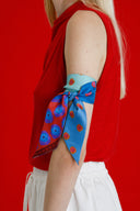 Poppy Red silk twilly