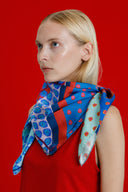 Moonlight Jade silk scarf L