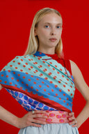 Moonlight Jade silk scarf L