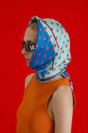 Moonlight Jade silk scarf L