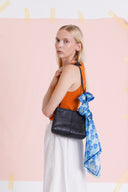 Nikko Blue silk scarf M