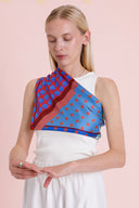 Poppy Red silk scarf M