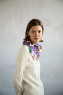 Viridian Green silk scarf M