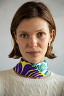 Viridian Green silk scarf M